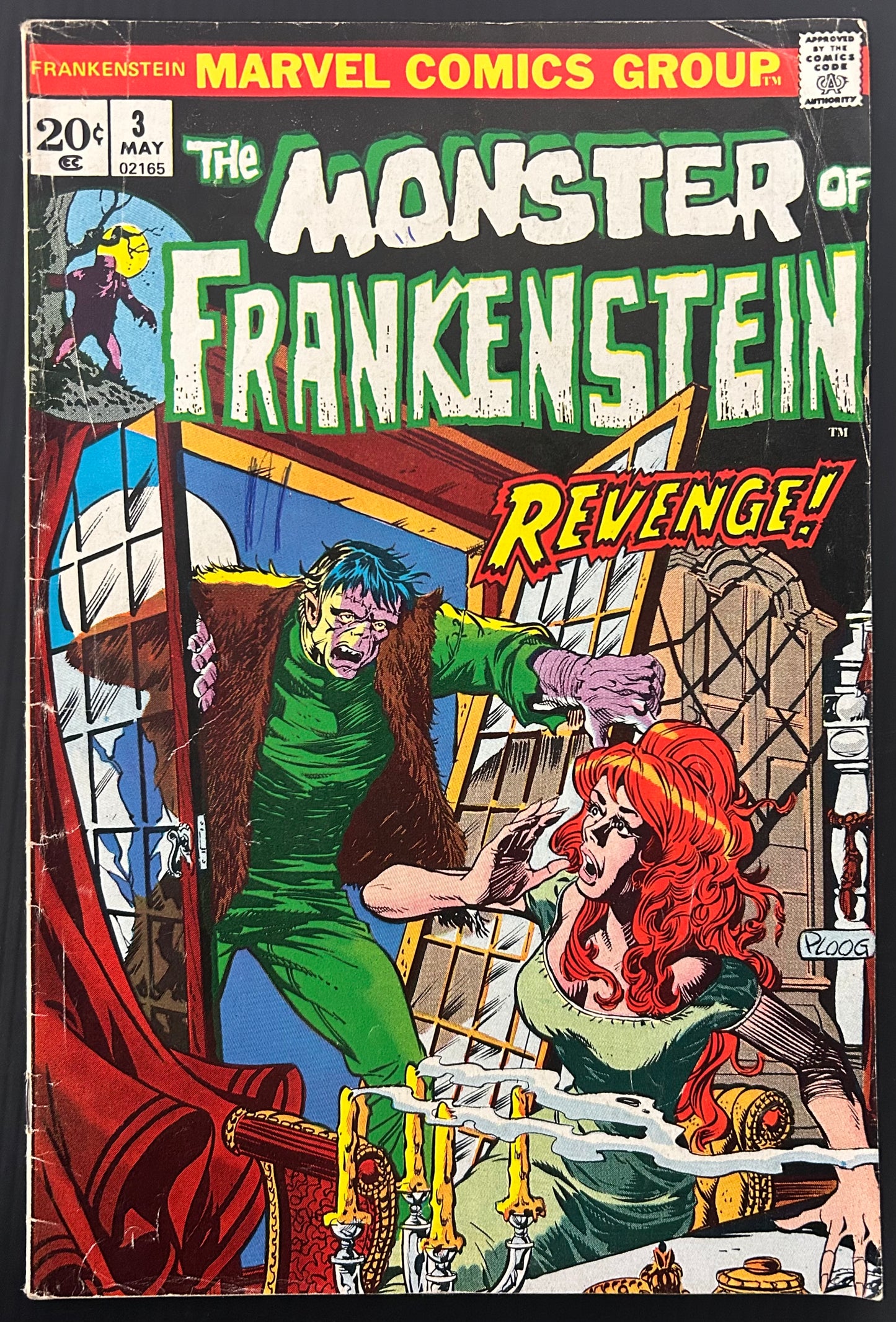 FRANKENSTEIN #3 [MARVEL COMICS] DIRECT 1973 VG