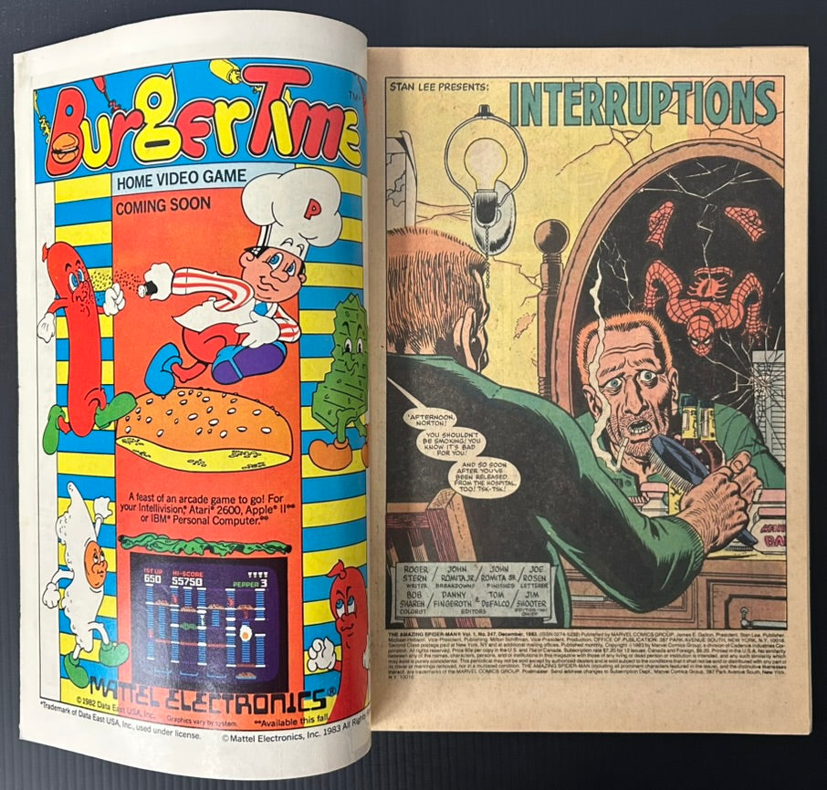 THE AMAZING SPIDER-MAN #247 [MARVEL COMICS] DIRECT 1983 FN