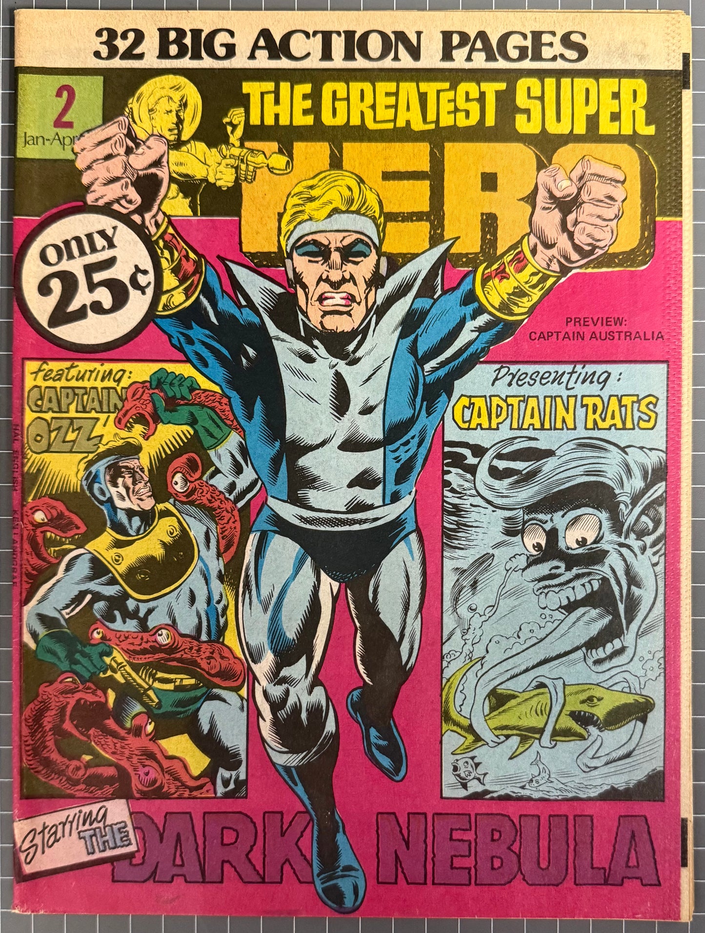 THE GREATEST SUPER HERO #2 + POSTER [LIMITLESS R RAE PRODUCTIONS] AUSTRALIAN COMIC 1982