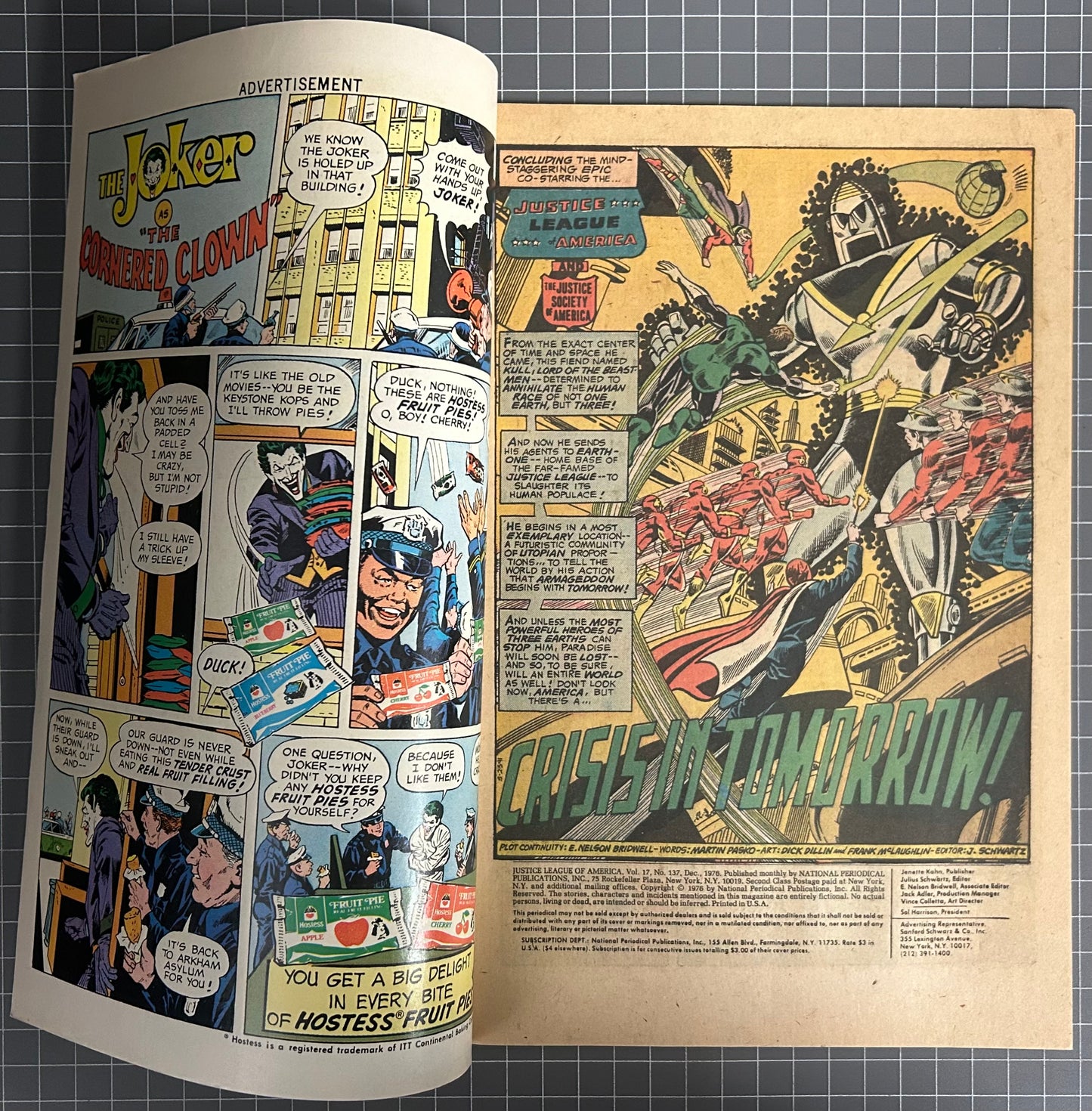 JUSTICE LEAGUE OF AMERICA #137 [DC COMICS] NEWSSTAND 1976 FN+
