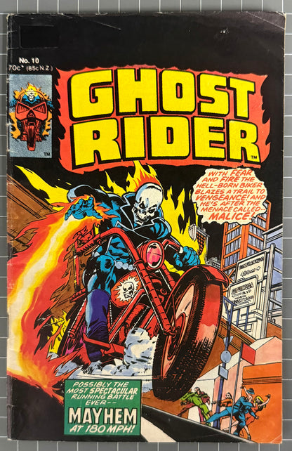 GHOST RIDER #10 [YAFFA PUBLISHING] AUSTRALIAN MARVEL DIGEST COMIC 1982