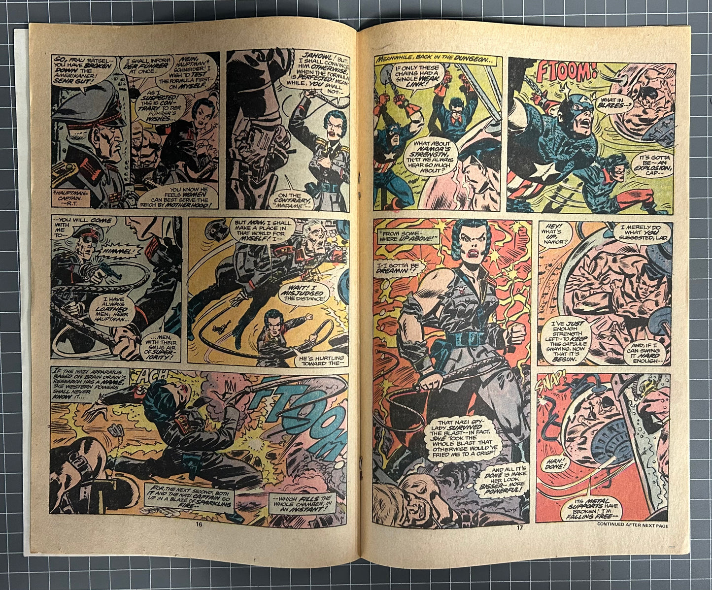 THE INVADERS #17 [MARVEL COMICS] NEWSSTAND 1977 FN-