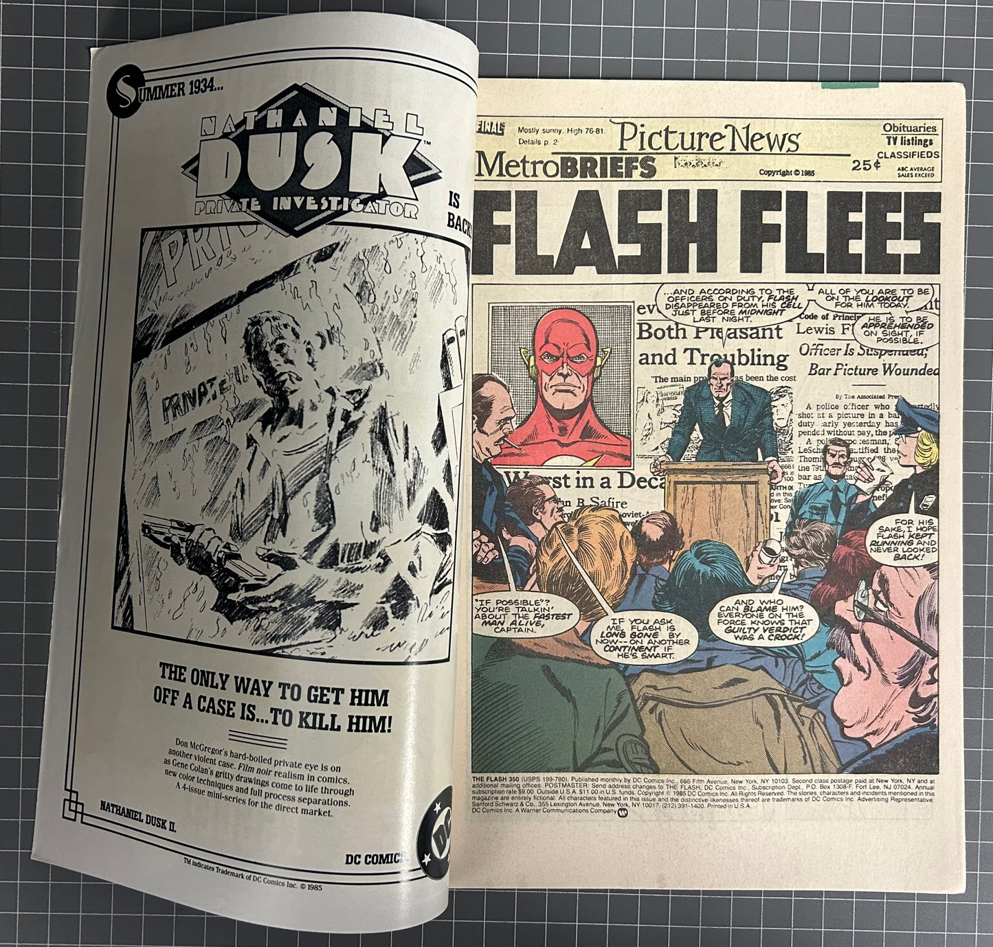THE FLASH #350 [DC COMICS] DIRECT 1985 VF+