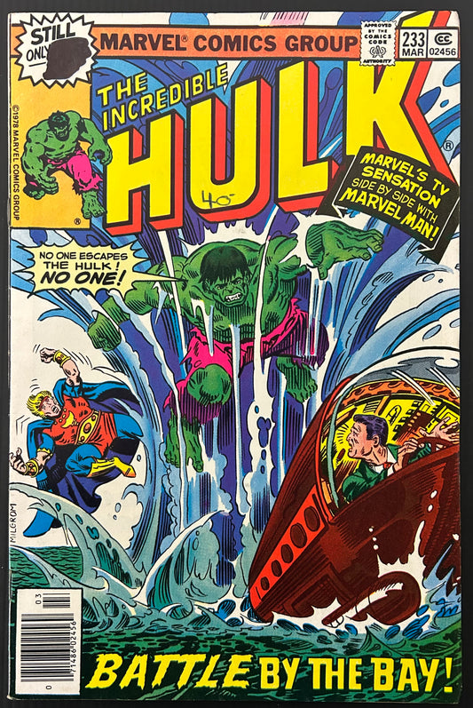 THE INCREDIBLE HULK #233 [MARVEL COMICS] NEWSSTAND 1979 FN/VF