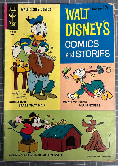 WALT DISNEY'S COMICS AND STORIES #272 [GOLD KEY] 1963 VG