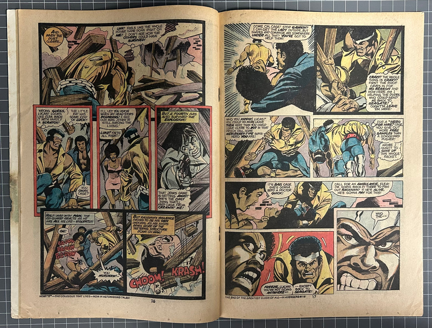 HERO FOR HIRE #16 [MARVEL COMICS] *LUKE CAGE* DIRECT 1973 GD/VG