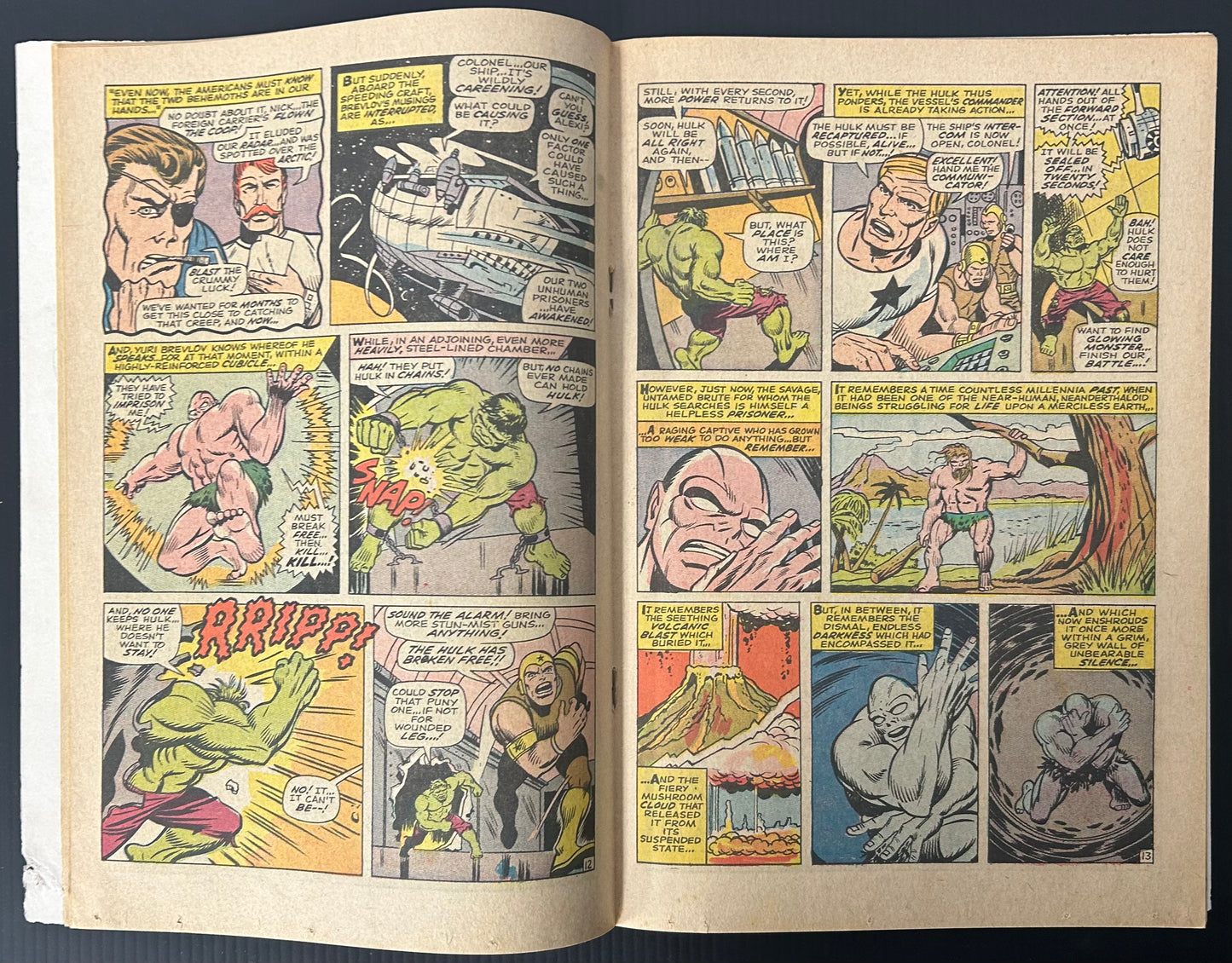 THE INCREDIBLE HULK #106 [MARVEL COMICS] DIRECT 1968 VG