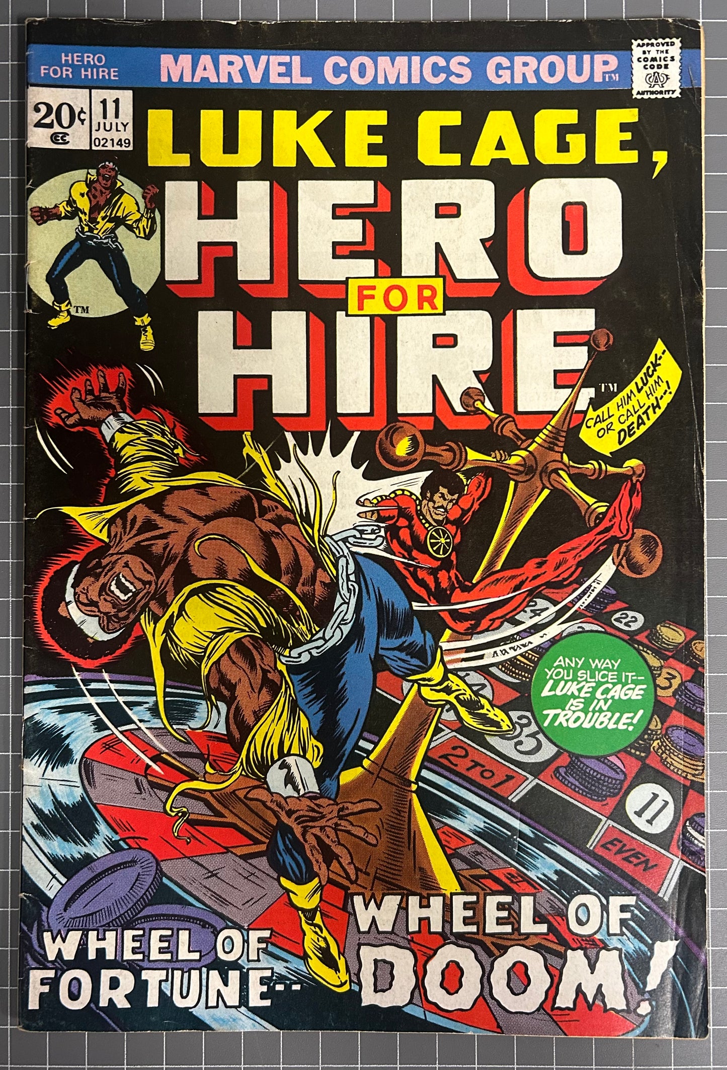HERO FOR HIRE #11 [MARVEL COMICS] *LUKE CAGE* DIRECT 1973