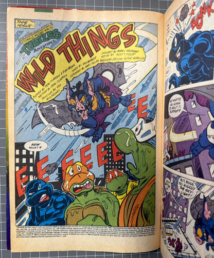 🔑 TEENAGE MUTANT NINJA TURTLES ADVENTURES #8 [ARCHIE] NEWSSTAND COMIC 1990 VG