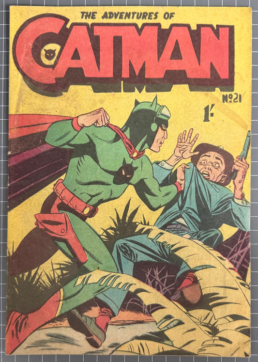 ADVENTURES OF CATMAN #21 [TRICHO] AUSTRALIAN *SCARCE* PRE-DECIMAL COMIC 1963