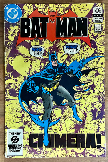🔑 BATMAN #364 [DC COMICS] DIRECT *CHIMERA DEBUT* 1983 VG/FN