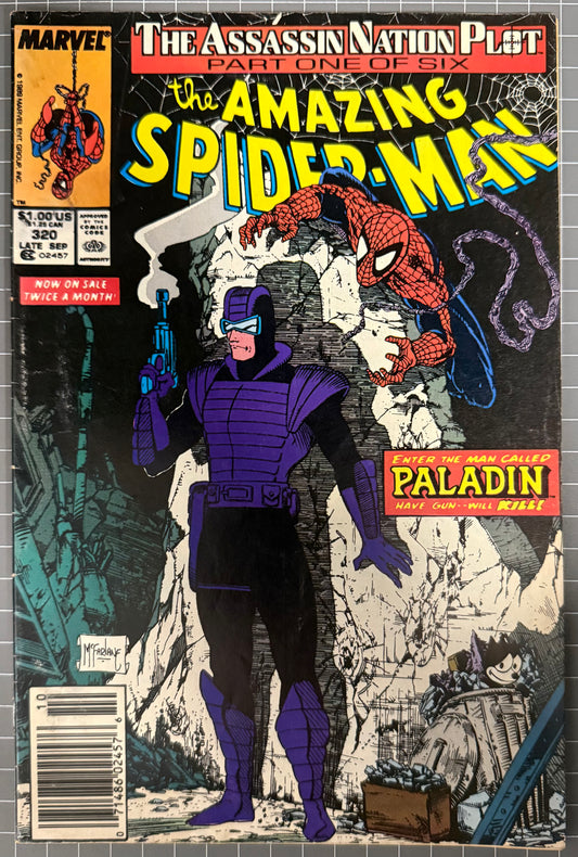 THE AMAZING SPIDER-MAN #320 [MARVEL COMICS] *TODD MCFARLANE COVER* 1989 FN+
