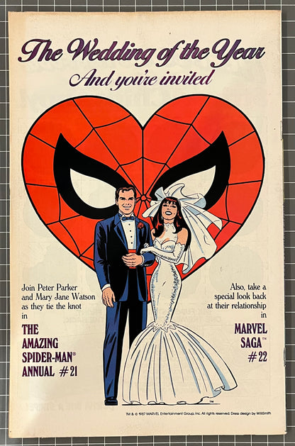 🔑 THE AMAZING SPIDER-MAN #292 [MARVEL COMICS] DIRECT 1987 VF/NM