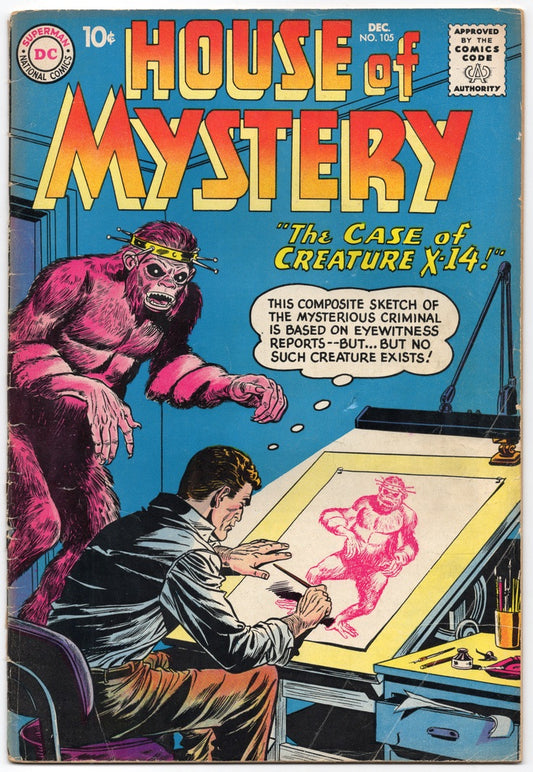 HOUSE OF MYSTERY #105 [DC COMICS] DIRECT 1960 GD-