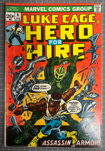 HERO FOR HIRE #6 [MARVEL COMICS] DIRECT 1973 GD+