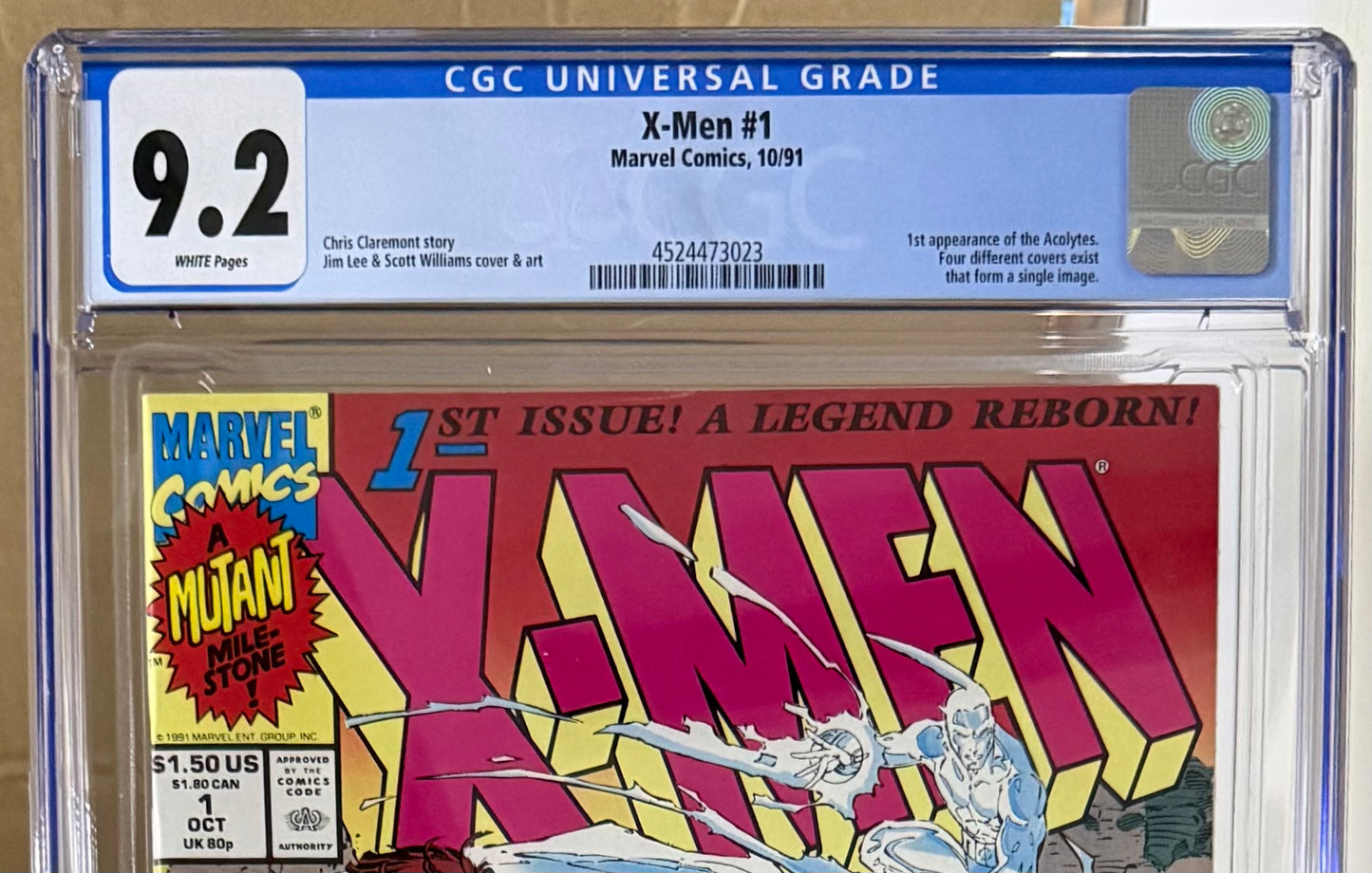🔑 X-MEN #1 (COVER C) CGC 9.2 [MARVEL COMICS] DIRECT *1ST APP. ACOLYTES* 1991