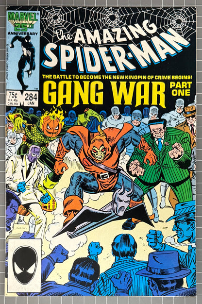 THE AMAZING SPIDER-MAN #284 [MARVEL COMICS] DIRECT *GANG WAR PART 1* 1987 VF-