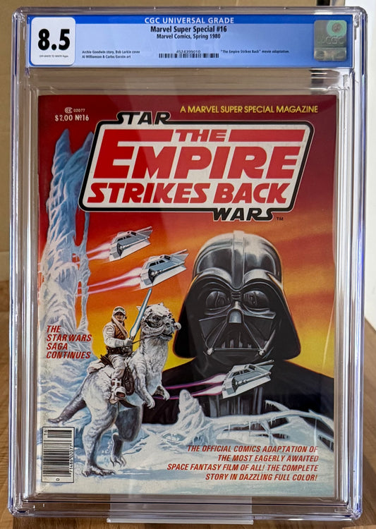 🔑 MARVEL SUPER SPECIAL #16 CGC 8.5 [MARVEL COMICS] *EMPIRE STRIKES BACK* 1980
