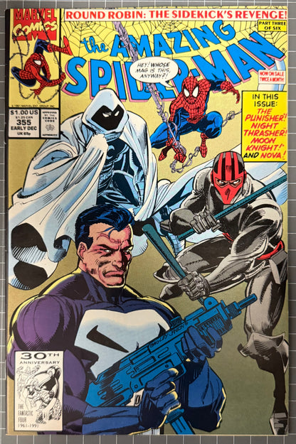 THE AMAZING SPIDER-MAN #355 [MARVEL COMICS] DIRECT 1991 VF+