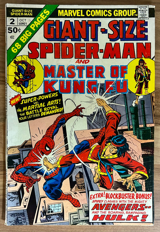 GIANT-SIZE SPIDER-MAN #2 [MARVEL COMICS] DIRECT 1974 FN+