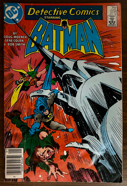 DETECTIVE COMICS #558 [DC COMICS] NEWSSTAND 1986 GD