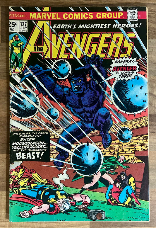 THE AVENGERS #137 [MARVEL COMICS] 1975 FN/VF