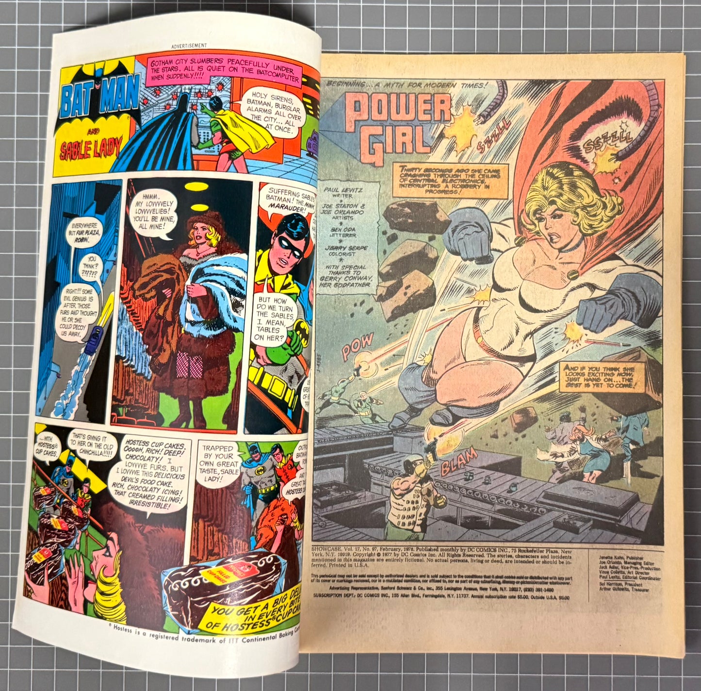 🔑 SHOWCASE #97 [DC COMICS] NEWSSTAND ***1ST APP. POWER GIRL*** 1977 FN/VF