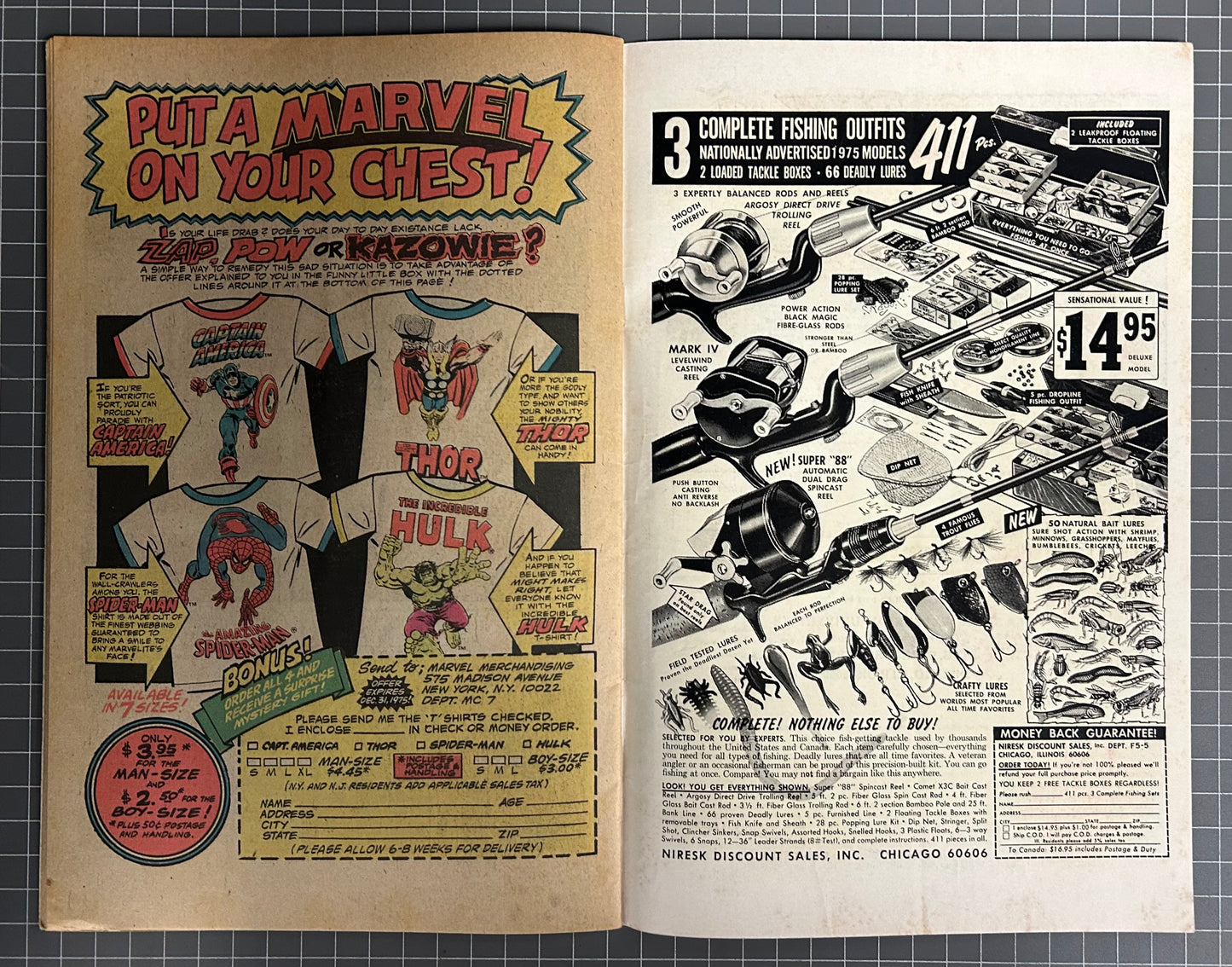 JUNGLE ACTION #16 [MARVEL COMICS] DIRECT 1975 VG+