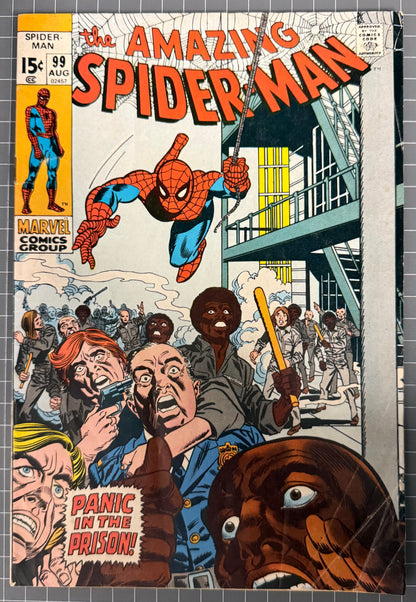 🔑 THE AMAZING SPIDER-MAN #99 [MARVEL COMICS] 1971 VG/FN