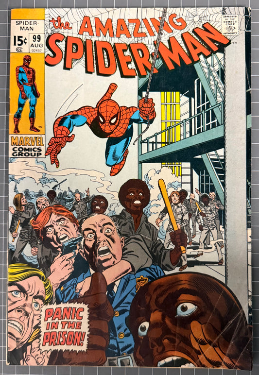 🔑 THE AMAZING SPIDER-MAN #99 [MARVEL COMICS] 1971 VG/FN