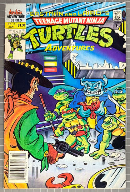 TEENAGE MUTANT NINJA TURTLES ADVENTURES #16 [ARCHIE] NEWSSTAND COMIC 1991 VG/FN