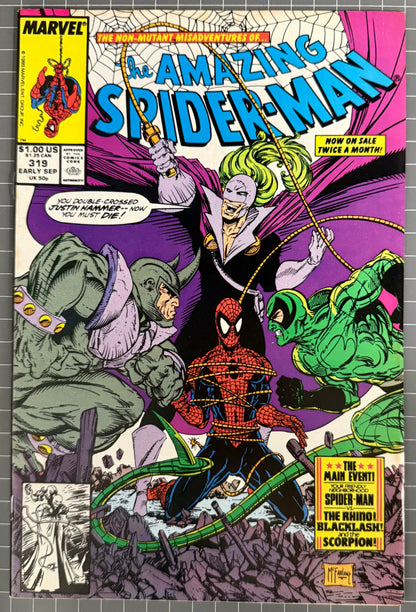 THE AMAZING SPIDER-MAN #319 [MARVEL COMICS] DIRECT 1989 VF