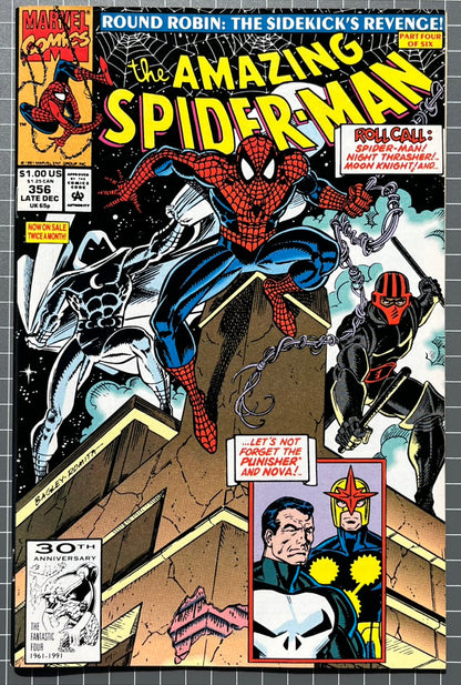 THE AMAZING SPIDER-MAN #356 [MARVEL COMICS] DIRECT 1991 VF/NM