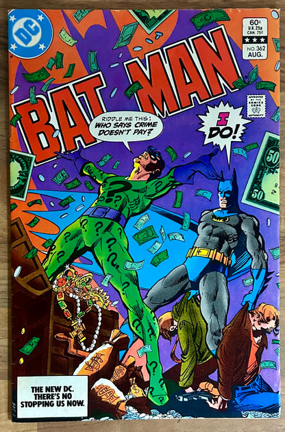 BATMAN #362 [DC COMICS] DIRECT 1983 FN