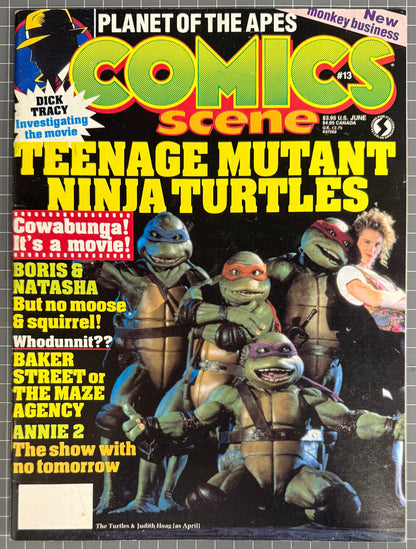 COMICS SCENE #13 [STARLOG] MAGAZINE ***TMNT*** 1989 VF-