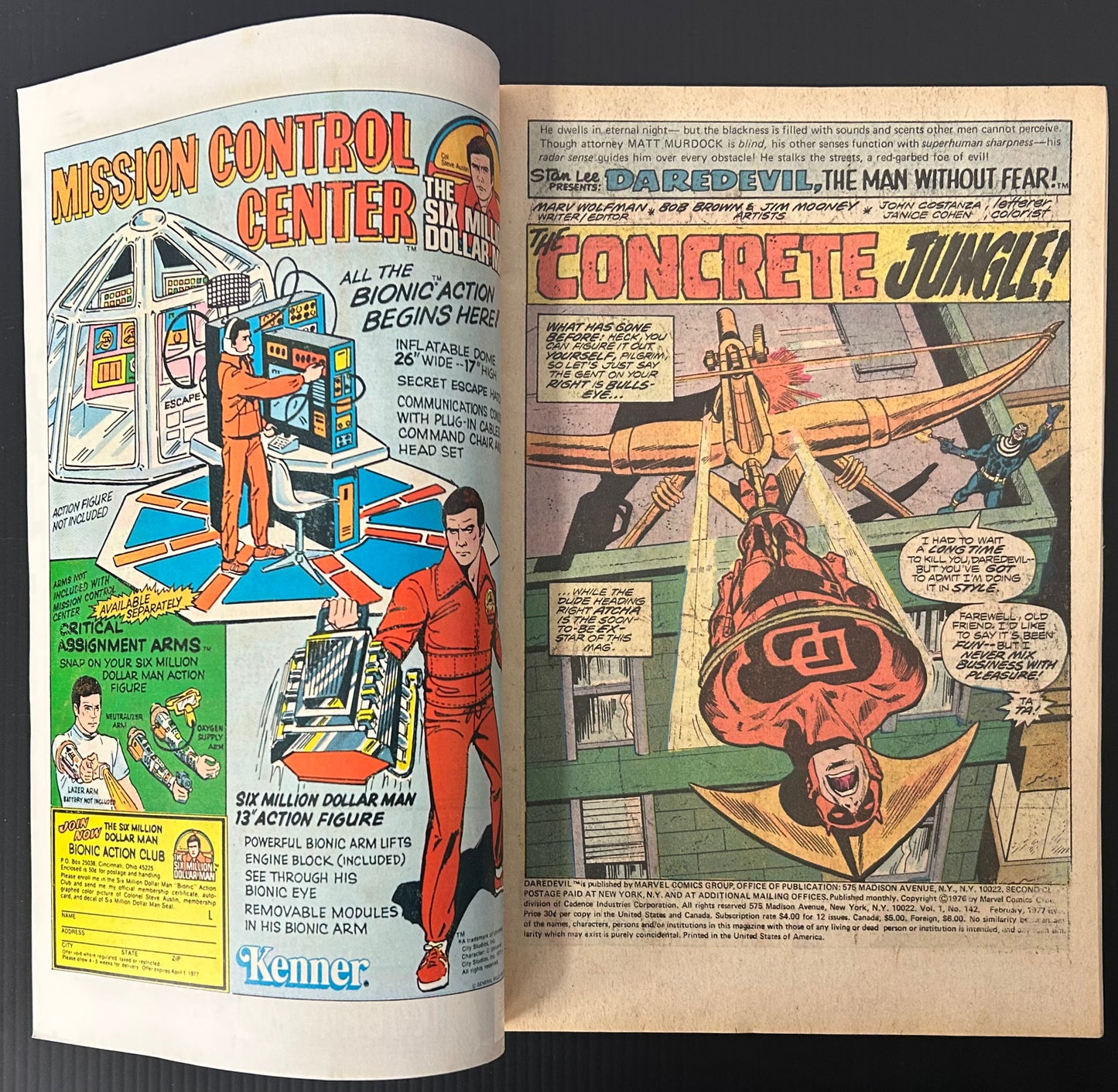 DAREDEVIL #142 [MARVEL COMICS] NEWSSTAND 1977 FN/VF