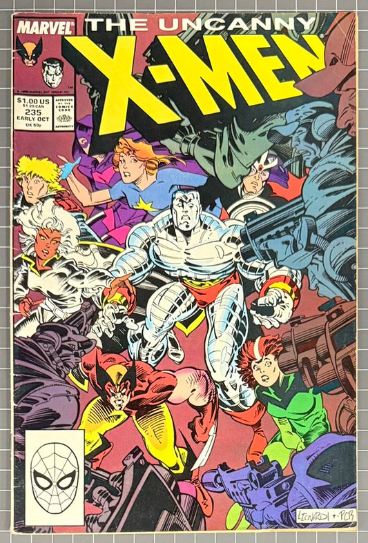 🔑 UNCANNY X-MEN #235 [MARVEL COMICS] DIRECT 1988 FN-