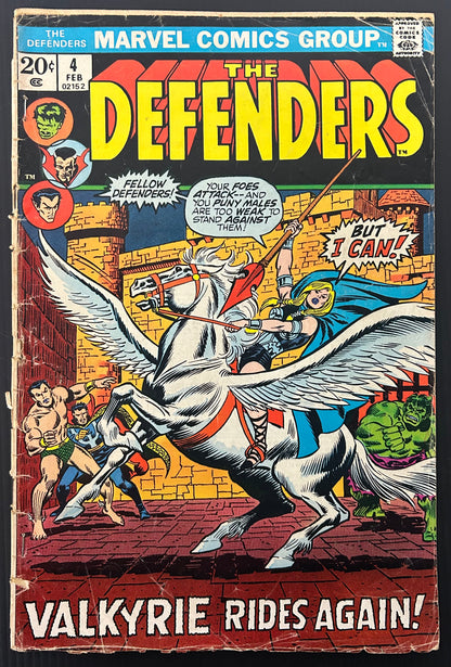 🔑 THE DEFENDERS #4 [MARVEL COMICS] DIRECT *VALKYRIE DEBUT* 1973