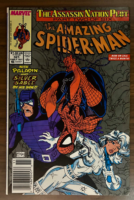 THE AMAZING SPIDER-MAN #321 [MARVEL COMICS] NEWSSTAND 1989