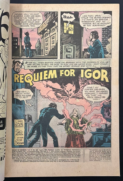 HOUSE OF SECRETS #122 [DC] COMIC 1974 VG/FN