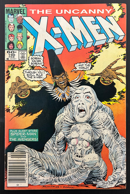 THE UNCANNY X-MEN #190 [MARVEL COMICS] 1985 FN-