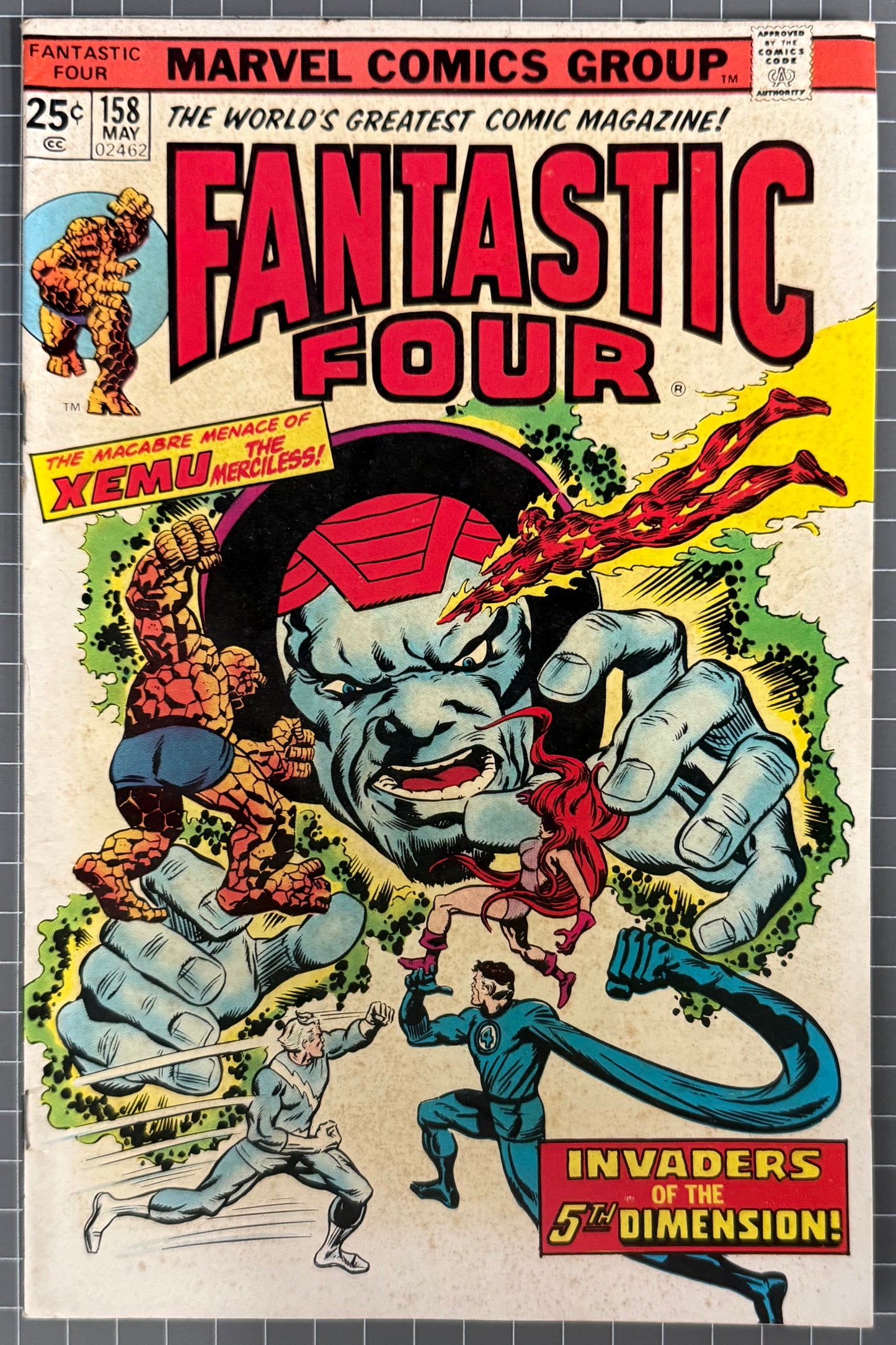 FANTASTIC FOUR #158 [MARVEL COMICS] 1975 FN-