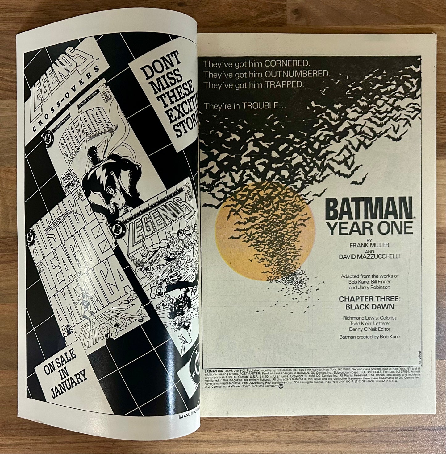 BATMAN #406 [DC COMICS] 1987