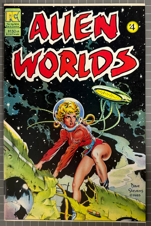 🔑 ALIEN WORLDS #4 [PACIFIC COMICS] *DAVE STEVENS COVER* 1983 VF/NM