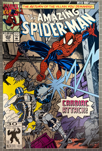 🔑 THE AMAZING SPIDER-MAN #359 [MARVEL COMICS] *1ST APP. CARNAGE* 1992 VF/NM
