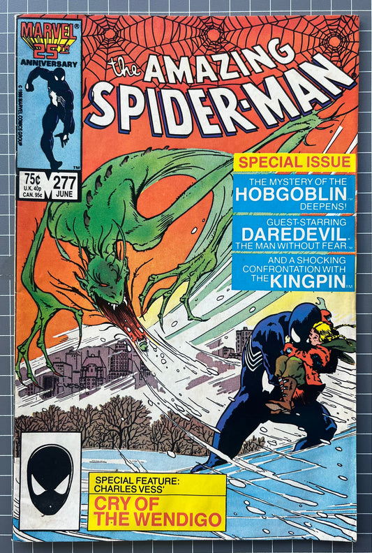 THE AMAZING SPIDER-MAN #277 [MARVEL COMICS] DIRECT 1986 FN+