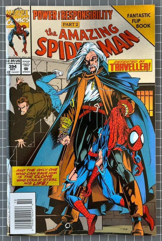 🔑 THE AMAZING SPIDER-MAN #394 [MARVEL COMICS] DIRECT FLIP BOOK 1994 NM
