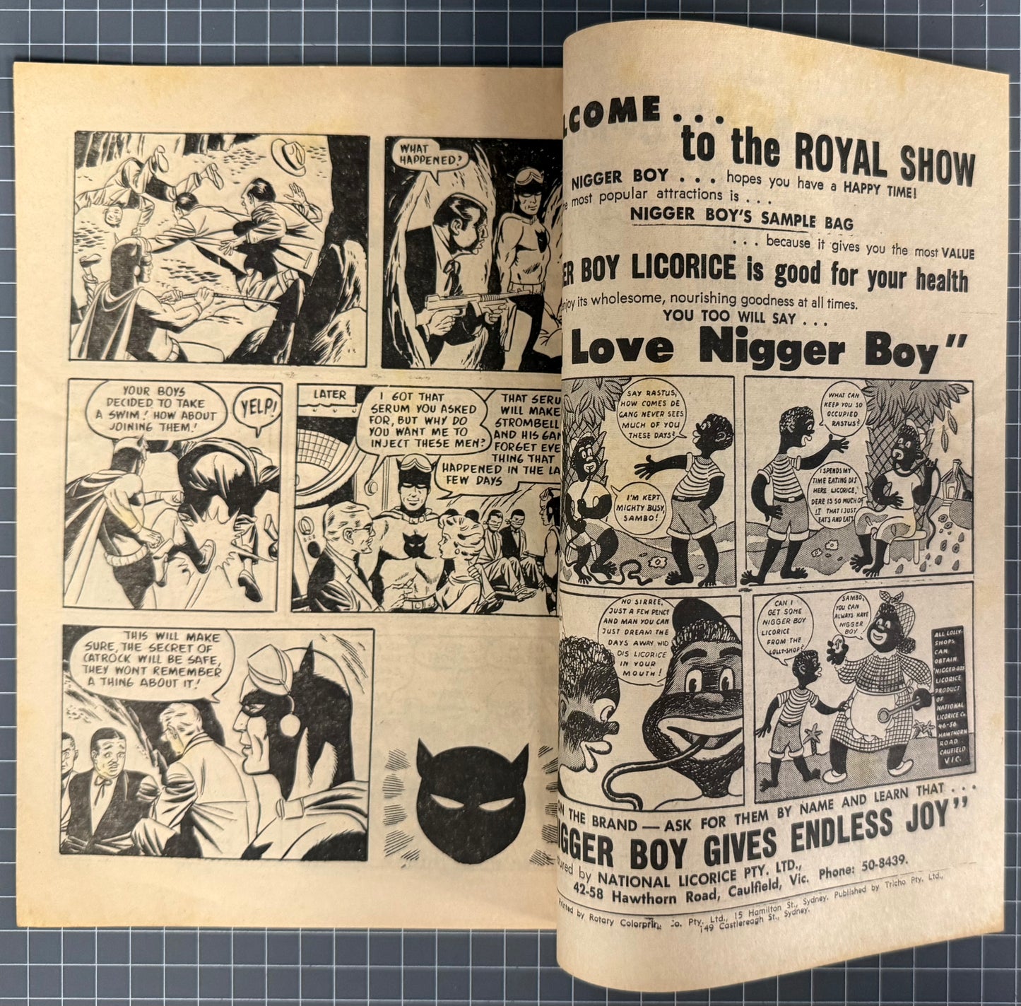CATMAN #22 [TRICHO] AUSTRALIAN *SCARCE* PRE-DECIMAL COMIC 1963