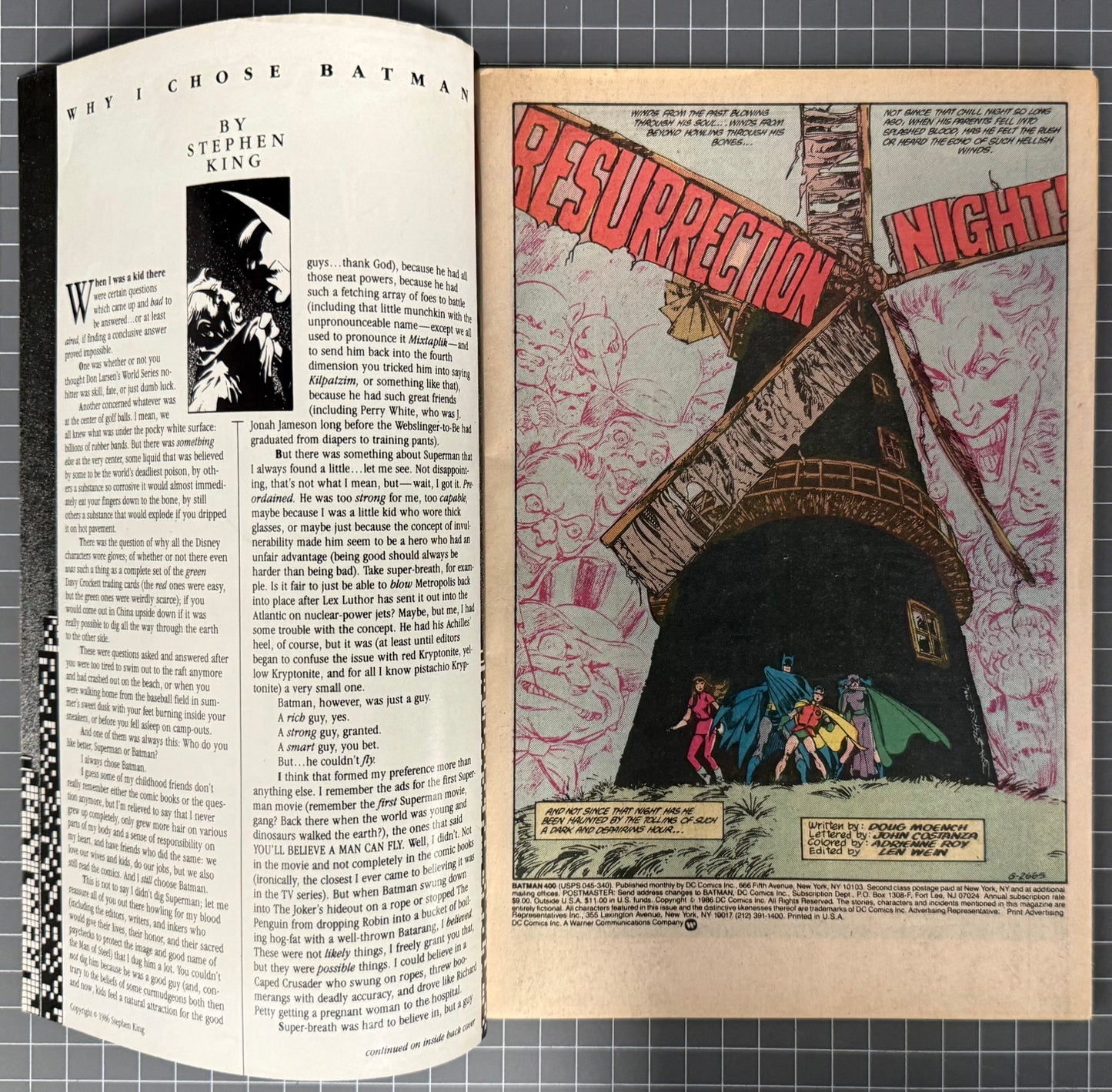 BATMAN #400 [DC COMICS] *ANNIVERSARY ISSUE* 1986