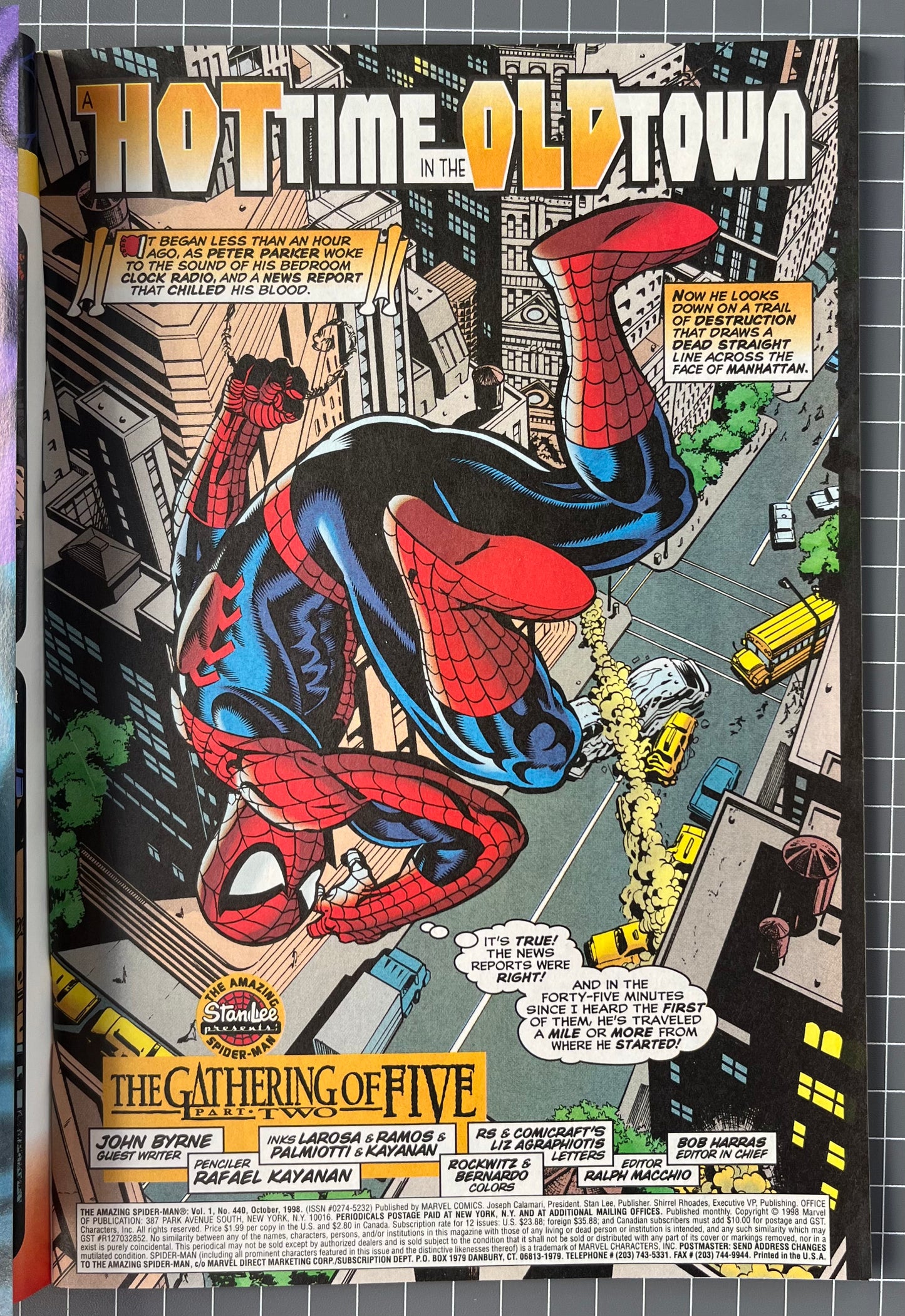 THE AMAZING SPIDER-MAN #440 [MARVEL COMICS] DIRECT 1998 NM